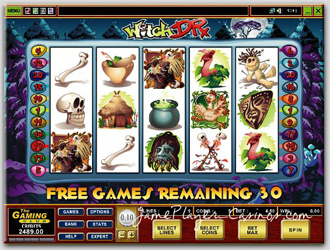 Play witch doctor @ Players Palace Casino